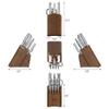 Cangshan Sanford Series 1027150 German Steel 12-Piece Knife Block Set, Acacia view 3