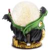 Elanze Designs Dragon Hoarding Treasure 100MM Sturdy Polyresin Gold Tone Glitter Water Snow Globe Magical Whimsical Tabletop Dresser Nightstand Figurine Decoration view 1