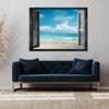 Sense Canvas Window_Beach Canvas Art - Home Decor Wall Art Print Poster Painting Large 40x30 / 1.5" view 3