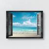 Sense Canvas Window_Beach Canvas Art - Home Decor Wall Art Print Poster Painting Large 40x30 / 1.5" view 4