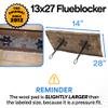 Flueblocker for 13"X27" Chimney Flue  Chimney Sheep Fireplace Draft Stopper Plug Replacement Damper Fireplace Tool  Better Than Inflatable Pillow or BalloonSave Energy Block Odor & Debris view 2