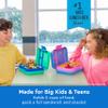 Bentgo Pop - Leak-Proof Lunch Box & Removable Divider for Ages 8+ & Teens - Lunch Container Holds 5 Cups of Food; 3-4 Compartments; Microwave/Dishwasher Safe; 2 Year Warranty (Spring Green/Blue) view 2