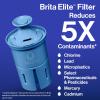 Brita Everyday Elite Water Filter Pitcher, Removes 99% of Lead, Includes 1 Filter, 10-Cup Capacity, Black view 3