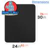 Extra Large (30 inch by 24 inch) heavy duty silicone dish drying mat for kitchen counters by MonsterMat (Black, XL - 30"x24") view 4