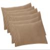 Elegant Comfort 6-PACK Solid Pillowcases 1500 Premium Hotel Quality Microfiber - Smooth Weave, Wrinkle and Stain Resistant, Easy Slip-On, 6-Piece Set, King Pillowcase, Taupe view 1