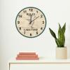 Lake Wood Clock Relax You're On Lake Time Clock Duck Clock Rustic Chic Decorative Wall Clock Non Ticking Silent Quality Quartz Rustic Home Decor for Living Room Kitchen Bedroom And Office 15 Inch view 3