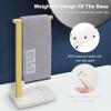 NearMoon Hand Towel Holder with Balanced Marble Base, 304 Stainless Steel Stand Towel Ring L Shape Hand Towel Rack Free-Standing Towel Bar for Bathroom Kitchen Countertop (Single Rod, Brushed Gold) view 4