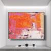 Abstract Oil Painting On Canvas Handmade Brown Modern Wall Art Picture For Home Large Living Room Decoration Paintings 36" x 36" view 1