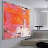 Abstract Oil Painting On Canvas Handmade Brown Modern Wall Art Picture For Home Large Living Room Decoration Paintings 36" x 36" view 4