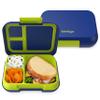 Bentgo Pop - Leak-Proof Lunch Box & Removable Divider for Ages 8+ & Teens - Lunch Container Holds 5 Cups of Food; 3-4 Compartments; Microwave/Dishwasher Safe; 2 Year Warranty (Navy Blue/Chartreuse) view 1
