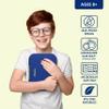 Bentgo Pop - Leak-Proof Lunch Box & Removable Divider for Ages 8+ & Teens - Lunch Container Holds 5 Cups of Food; 3-4 Compartments; Microwave/Dishwasher Safe; 2 Year Warranty (Navy Blue/Chartreuse) view 3