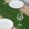 1 Pcs Green Artificial Grass 12 X 108 Table Runner Wedding Party Tabletop Supplies view 1