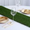 1 Pcs Green Artificial Grass 12 X 108 Table Runner Wedding Party Tabletop Supplies view 2