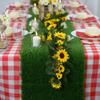 1 Pcs Green Artificial Grass 12 X 108 Table Runner Wedding Party Tabletop Supplies view 4