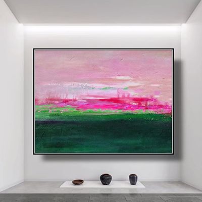 100% Handmade Abstract Oil Painting On Canvas Artwork Picture Home Decor Hotel Large Wall Painting 32x32 inches