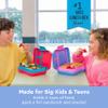 Bentgo Pop - Leak-Proof Lunch Box & Removable Divider for Ages 8+ & Teens - Lunch Container Holds 5 Cups of Food; 3-4 Compartments; Microwave/Dishwasher Safe; 2 Year Warranty (Periwinkle/Pink) view 2