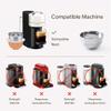 BENFUCHEN Nes presso Vertuo Pods Upgrade Version Only For Vertuo Next Coffee Brewer To Make 230 ML Crema Coffee, Stainless Steel Capsule Reusable Pods For Vertuo Next, 2 Capsules 1 Tamper view 3