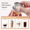 BENFUCHEN Nes presso Vertuo Pods Upgrade Version Only For Vertuo Next Coffee Brewer To Make 230 ML Crema Coffee, Stainless Steel Capsule Reusable Pods For Vertuo Next, 2 Capsules 1 Tamper view 4