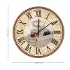 15 Inch Wooden Decorative Wall Clock Nautical Ocean Clocks Custom Clock Blue Wood Grain Clock Sailboat Clock Rustic Chic Decorative Wall Clock Home Modern Decor for Home Living Room Kitchen Bedroom view 2
