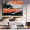 100% Handpainted Abstract Large Art Oil Painting On Canvas Modern Paintings For Living Room Home Decor Modern Wall Art Mural 40x40 inches view 3