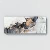 Sense Canvas Marble Abstract Grey Gold Panoramic 3 Canvas Art - Home Decor Wall Art Print Poster Painting Large 40x16 / 1.5" view 4