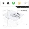 ZESLMG Adhesive Wall Hooks for Hanging, 16 Pack Self Sticky Hooks Heavy Duty 22lb Clear, Removable Shower Hook No Damage for Towel Key Coat Wreath Picture Outdoor Ceiling Bathroom Kitchen, Waterproof view 2