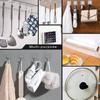 ZESLMG Adhesive Wall Hooks for Hanging, 16 Pack Self Sticky Hooks Heavy Duty 22lb Clear, Removable Shower Hook No Damage for Towel Key Coat Wreath Picture Outdoor Ceiling Bathroom Kitchen, Waterproof view 3