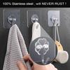 ZESLMG Adhesive Wall Hooks for Hanging, 16 Pack Self Sticky Hooks Heavy Duty 22lb Clear, Removable Shower Hook No Damage for Towel Key Coat Wreath Picture Outdoor Ceiling Bathroom Kitchen, Waterproof view 4