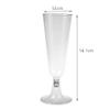 4.7OZ Disposable Plastic Champagne Glasses 140ml 100 Pieces Dessert Cup Ice Cream Cups Detachable Cup Holders Cocktail Glasses Transparent Wine Glasses Dessert Cup view 2