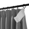 ChadMade Pinch Pleat Blackout Curtain Heavyweight 84 Inches Long Drape 100Wx84L Sliding Glass Door Curtain for Traverse Rod and Track, Grey (1 Panel) Memory Trained view 2