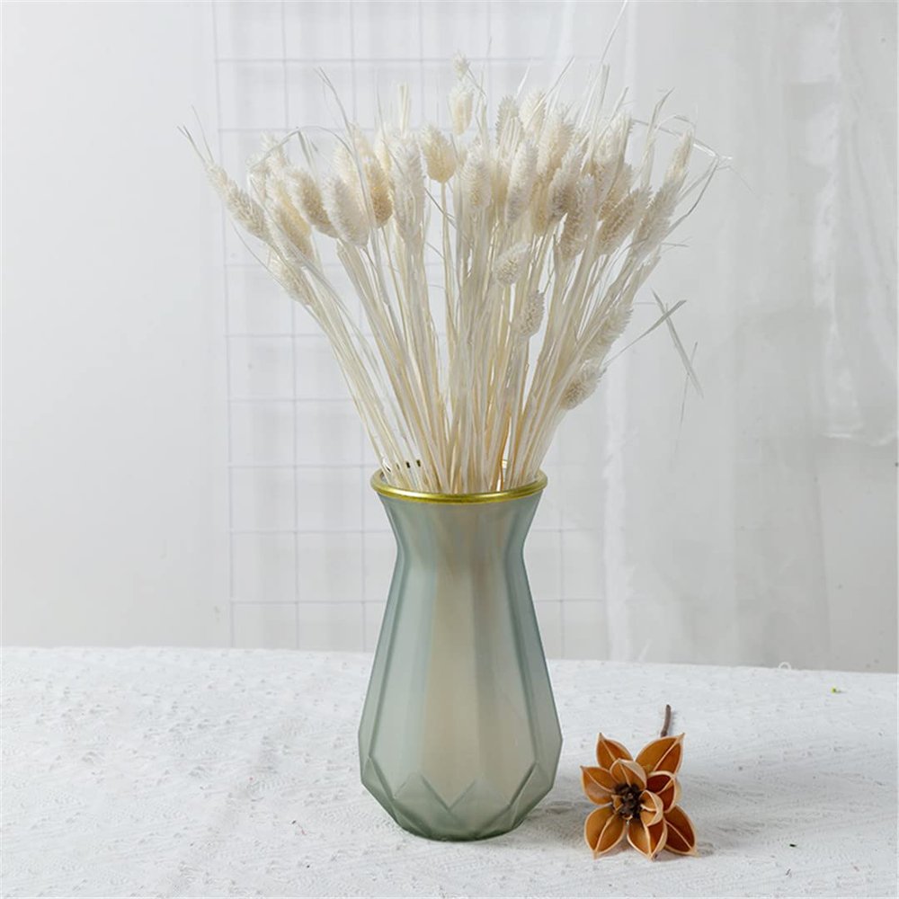 15Pcs Dried Small Pampas Grass Flowers Artificial Plants for Decoration Real Plants Home Decor Wedding Decoration 15 pcs no vase 15Pcs