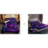 Erosebridal 5 Pcs Twin Size Girls Purple Butterfly Bedding Sets with Galaxy Comforter Set +Fitted Sheet Deep Pocket + Flat Sheet + 2 Pillowcases view 1