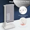 NearMoon Hand Towel Holder with Balanced Marble Base, 304 Stainless Steel Stand Towel Ring L Shape Hand Towel Rack Free-Standing Towel Bar for Bathroom Kitchen Countertop (Single Rod, Brushed Nickel) view 4