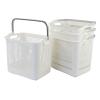 Bringer 35 L Plastic Laundry Baskets with Handle, 4-Pack Dirty Laundry Hamper, White view 1