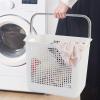 Bringer 35 L Plastic Laundry Baskets with Handle, 4-Pack Dirty Laundry Hamper, White view 4