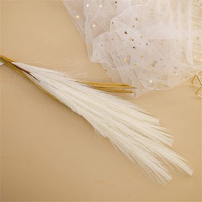 100CM Artificial Pampas Grass Dried Reed Flowers Decor Wedding Flowers Fall Decorations Wedding Flower Bunch for Home Decoration White