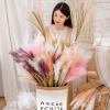 100CM Artificial Pampas Grass Dried Reed Flowers Decor Wedding Flowers Fall Decorations Wedding Flower Bunch for Home Decoration White view 3