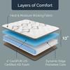 Loosh Home | Easy Drift Plush 13" California King Size Pillow Top Hybrid Mattress | Cool Sleep High Density Foam & Inner-Spring Pocket Coil System | CertiPUR-US Certified, Bed in a Box, Made in USA view 4
