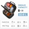 TOURIT Lunch Bag Women Double Deck Lunch Box Insulated Lunch Cooler for Women Men Work, Black view 2