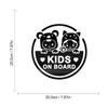 Dreothy 2Pack Kids on Board Car Stickers and Decals,Boy and Girl Safety Sign Baby on Board Stickers for Cars Window Decals Laptop Bumper Stickers Car Accessories 7.87X7.87inch (Reflective Red) view 3