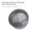 Boundless Voyage Titanium Coffee Mesh Filter Pour Over Paperless Coffee Filter Lightweight Outdoor Camping Reusable Coffee Dripper Ti6001P view 3