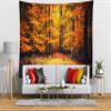 BELECO Autumn Forest Tapestry Wall Hanging National Park Fall Scenery Yellow and Red Fallen Leaves Nature Tapestry 106x70 Inch Mystical Autumn Tapestries for Bedroom Living Room Dorm Home Decor view 2