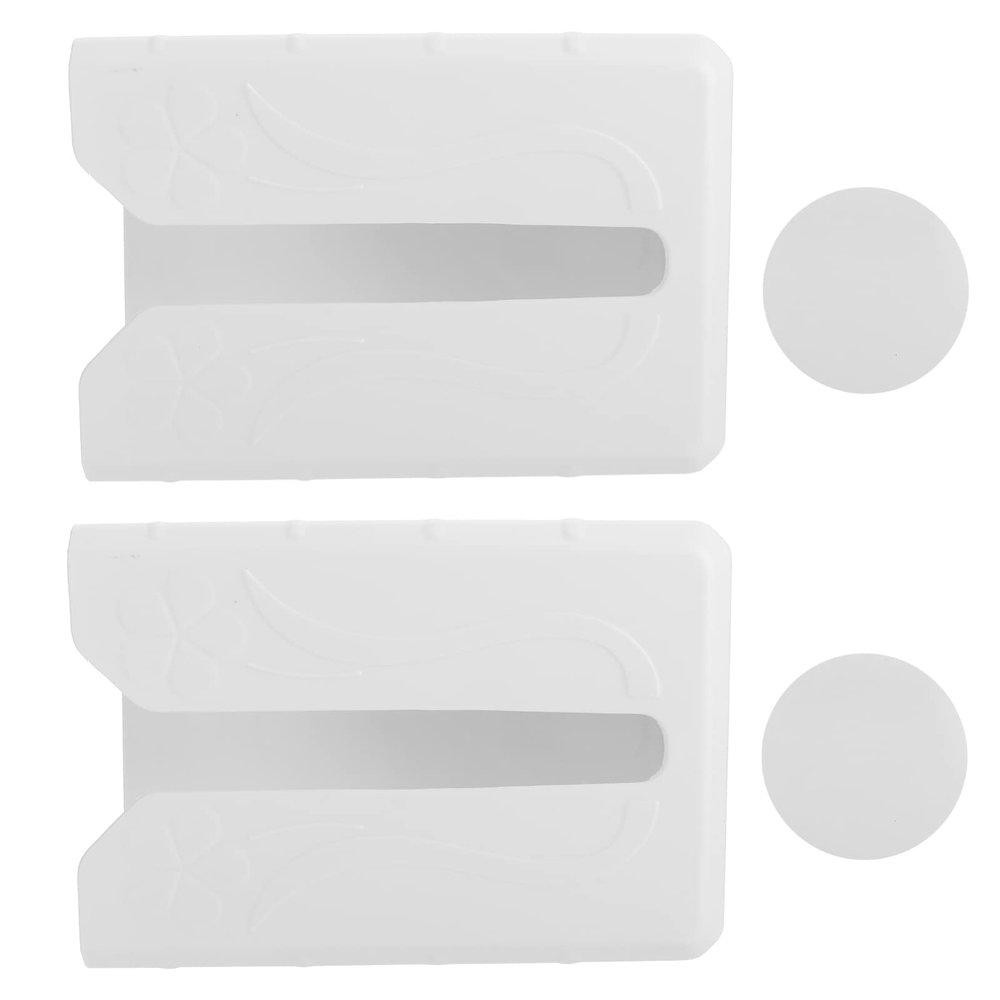 Cabilock 1set Creative Wall-mounted Tissue Box Holder No-trace Design Stylish and Practical Napkin Storage for Home Bathroom Living Room