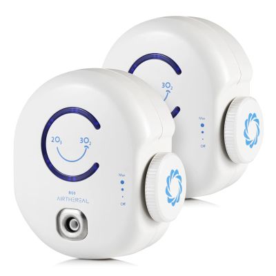 Airthereal B50 Mini Ozone Generator, Plug-In Design, 320 Sq Ft, 2-Pack
