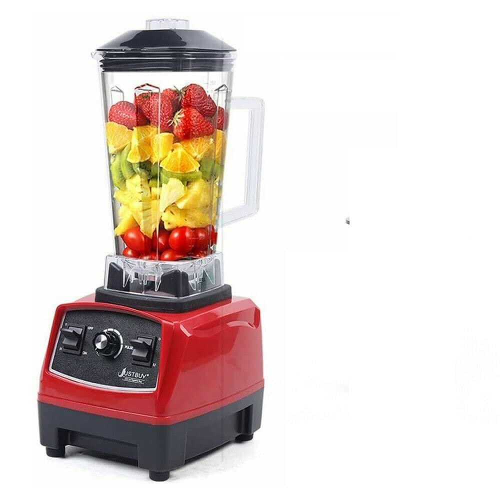 TFCFL Professional Blender, Countertop Blender Smoothie Maker 2200W Smoothie Machine Household Food Blender Machine for Soup, Fish, Shakes and Smoothies (Red)