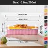 EUSOAR Cupcake Liners with Lids, 30pcs 6.8oz Aluminum Foil Ramekins Mini Loaf Pans Tin Disposable, Cupcake Baking Cups Containers Wrappers, Dessert Cheesecake Creme Brulee Ramekins Pan view 2