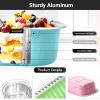 EUSOAR Cupcake Liners with Lids, 30pcs 6.8oz Aluminum Foil Ramekins Mini Loaf Pans Tin Disposable, Cupcake Baking Cups Containers Wrappers, Dessert Cheesecake Creme Brulee Ramekins Pan view 3