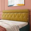 HomeLoft Basics King Size Bed Rest Headboard Cushion Upholstered Reading Pillow Lumbar Pad with Removable Cover for Daybed Bed Bunk Bed for Watching TV, Reading, Relaxing,Yellow,47.2"/120cm(Twin) view 1