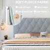 HomeLoft Basics Soft Fleece Headboard Cushion Bed Backrest Cushion Reading Pillow Large Bolster Wedge Pillow for Daybed Bed with Removable Cover,A,No headboard 78.7"/200cm(King) view 3