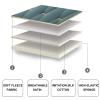 HomeLoft Basics King Size Bed Rest Headboard Cushion Upholstered Reading Pillow Lumbar Pad with Removable Cover for Daybed Bed Bunk Bed for Watching TV, Reading, Relaxing,Coffee,63"/160cm view 3